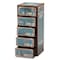 Baxton Studio Alba Blue Finished Wood 5-Drawer Accent Storage Chest 164-10656 - alternate 9